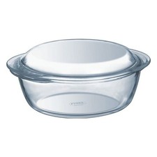 Casserole Pyrex, Modèle 207A000 7643, Ronde Avec Couvercle, En Verre Pour E