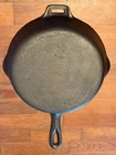 Vintage Griswold Size 6 Cast Iron Hinge Skillet - Small Block Logo - No Top