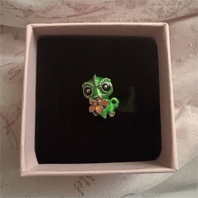 PANDORA Green Frog Bead Charm Enamel/Metal No Stone Animals Theme