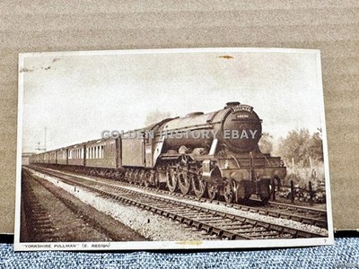 VINTAGE YORKSHIRE PULLMAN E REGION BRITISH RAILWAYS STEAM TRAIN A4 PACIFIC 60044