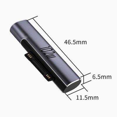 PD Adapter USB Type C to Surface Adapter Tip for Microsoft Surface Pro 7/6/5/4/3