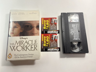 The Miracle Worker (VHS, 2001) Alison Elliott Hallie Kate Eisenberg Walt Disney