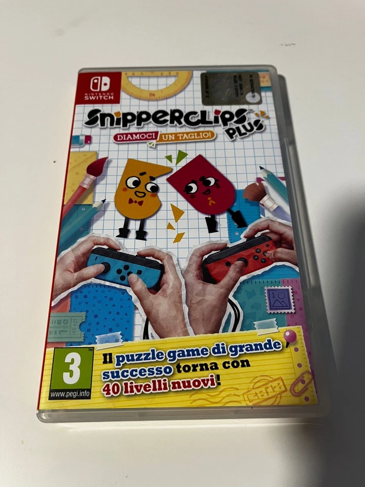 NINTENDO SWITCH : SNIPPERCLIPS PLUS : DIAMOCI UN TAGLIO - Completo, ITALIANO, foto 1 di 3