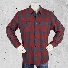 The Sullen Flannel Shirt Size 2XL Plaid Craft Collection Red