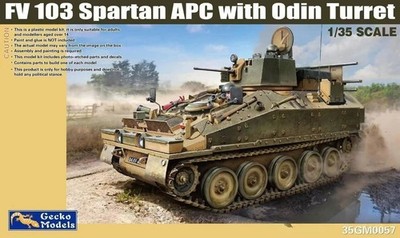 Gecko 35GM0057 1/35 FV103 Spartan APC with Odin Turret Assembly Model Kit