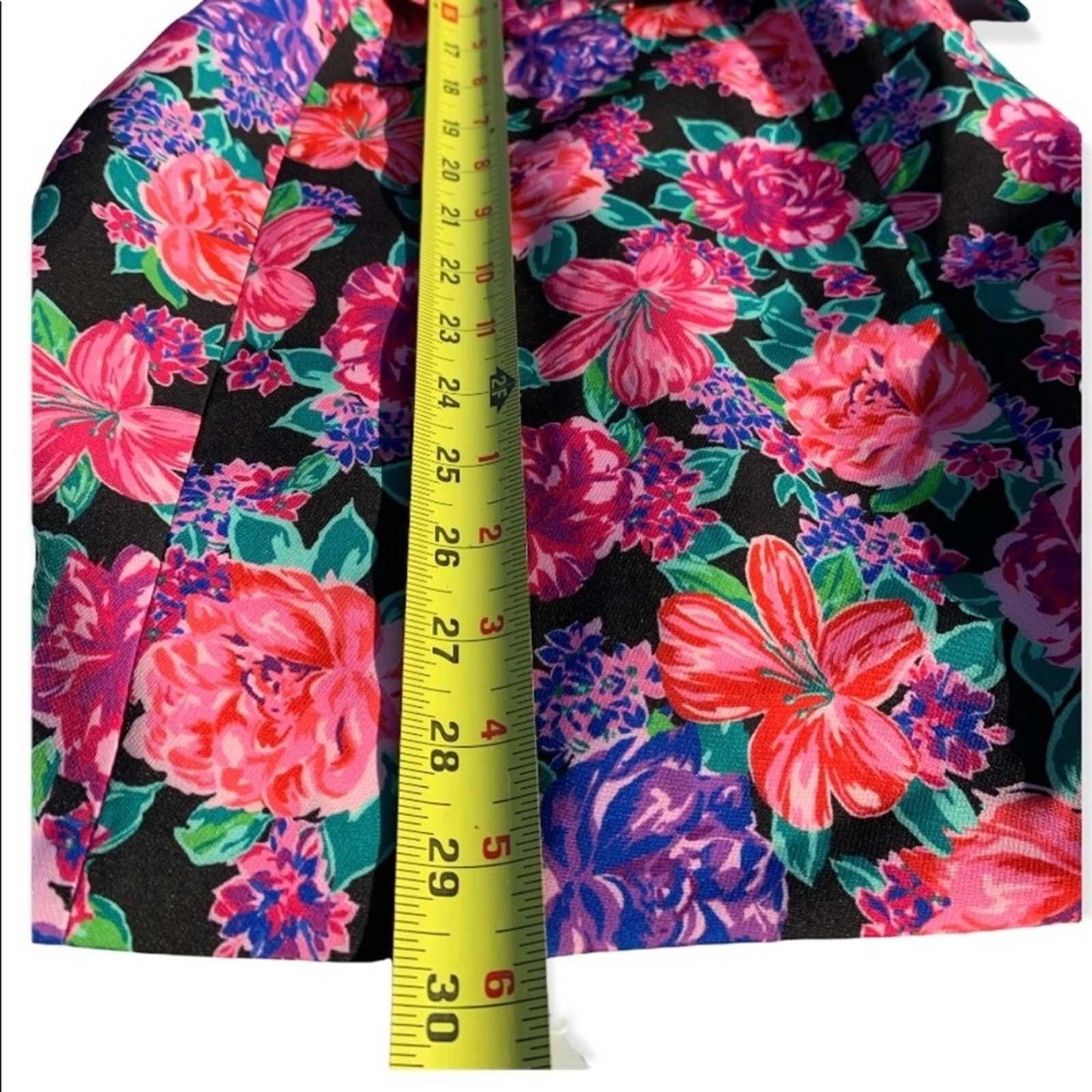 Zara Floral Belted Puff Sleeve Mini Bodycon Dress Size Xs thumbnail 9