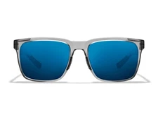 Roka Barton 2.0 Sunglasses- Crystal Grey Frame - Glacier Mirror (Polarized) Lens