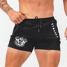 Men Short Gym Running Bodybuilding Joggers Fitness Male Beach Pant Workout Train