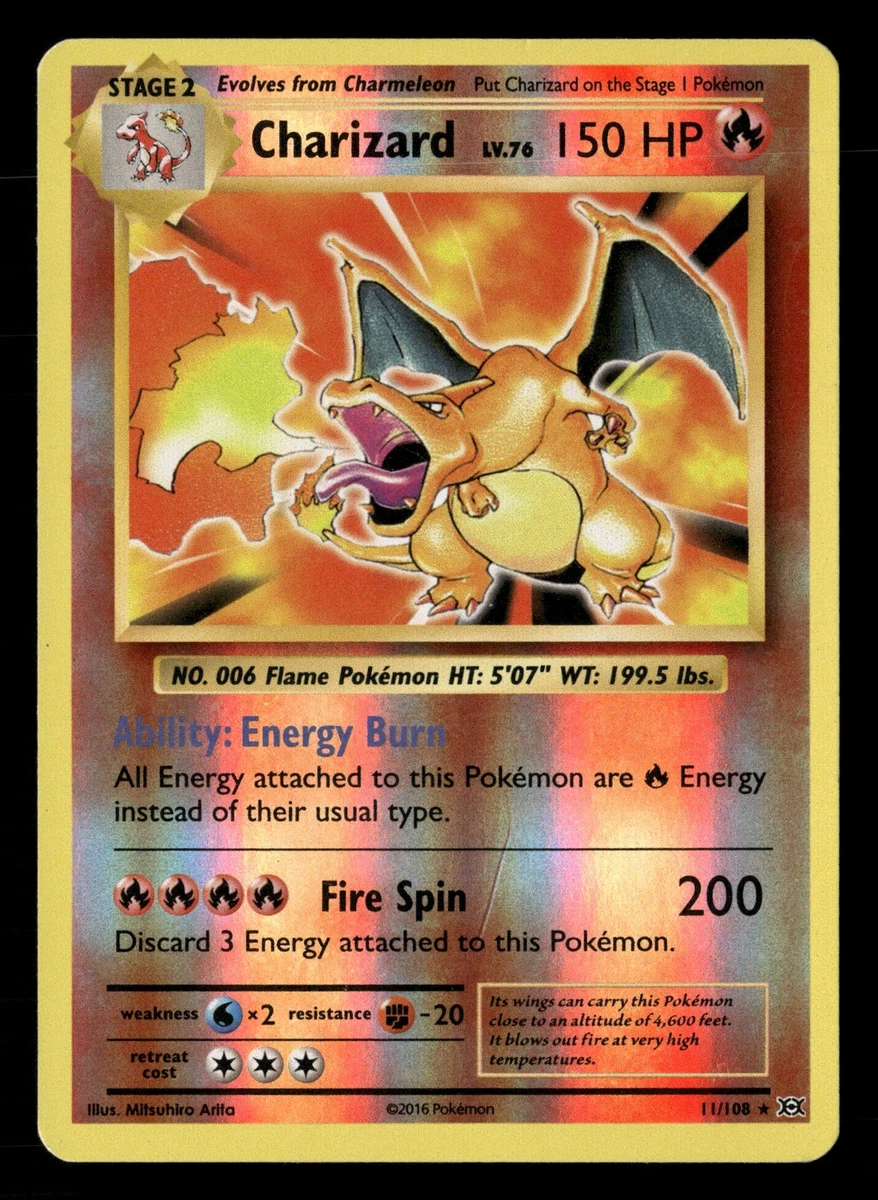 Charizard Pokémon TCG Evolutions Holo Rare Individual Collectible