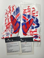 Nike NFL Team Vapor Fly Football Gloves Buffalo Bills Factory Sample 2013