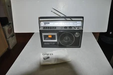 Vintage 1980s Sony CFM-23 Cassette-Corder 2 Band FM/AM Radio Boombox Manual Work
