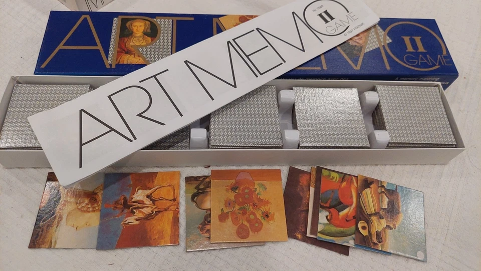 Vintage ART MEMO 2 Concentration Memory Card Game by Piatnik  Austria EUC - Image 2 of 4