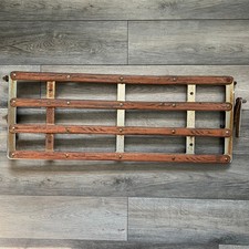 Vintage Original Ford Model A Trunk Luggage Rack Wooden Metal Slat Frame Oem