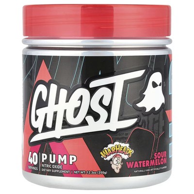 2 X Ghost, Pump, Warheads Sour Watermelon, 12.3 oz (350 g)-Worldwide