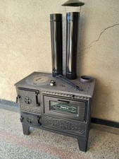 Terrassenofen Garten-Herd Gartenheizung Pizzaofen+140cm Rauchrohr+Zubehör