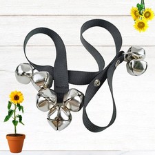 Pet Training Doorbell Durable Dog Doorbell Black Reusable for Home Use