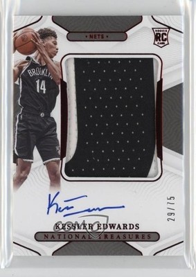 2021 National Treasures 29/75 Kessler Edwards #103 RPA Rookie Patch Auto RC 03qw