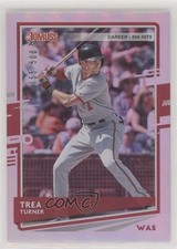 2020 Donruss Photo Variation Career Stat Line 55/500 Trea Turner (Batting) 0s23