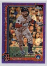 2025 Topps Chrome Logofractor Edition Purple Refractor /250 Connor Wong #10 1qd8
