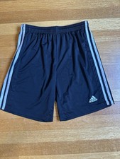 adidas AEROREADY youth Black Athletic Shorts Jersey Polyester Size L