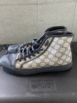 Gucci GG Brooklyn California High Top Leder Logo Monogram Canvas Sneaker Schuh