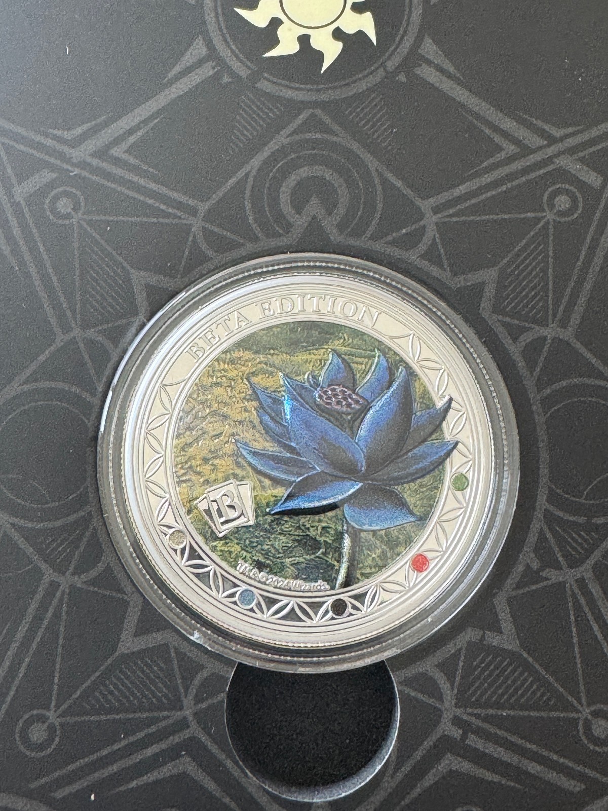 2024 Magic The Gathering Black Lotus Beta Samoa 1oz Silver Coin MTG view 3
