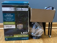 Patriot Lighting Paoli Low Voltage LED Wired Path Landscape Light Black 74 Lumen