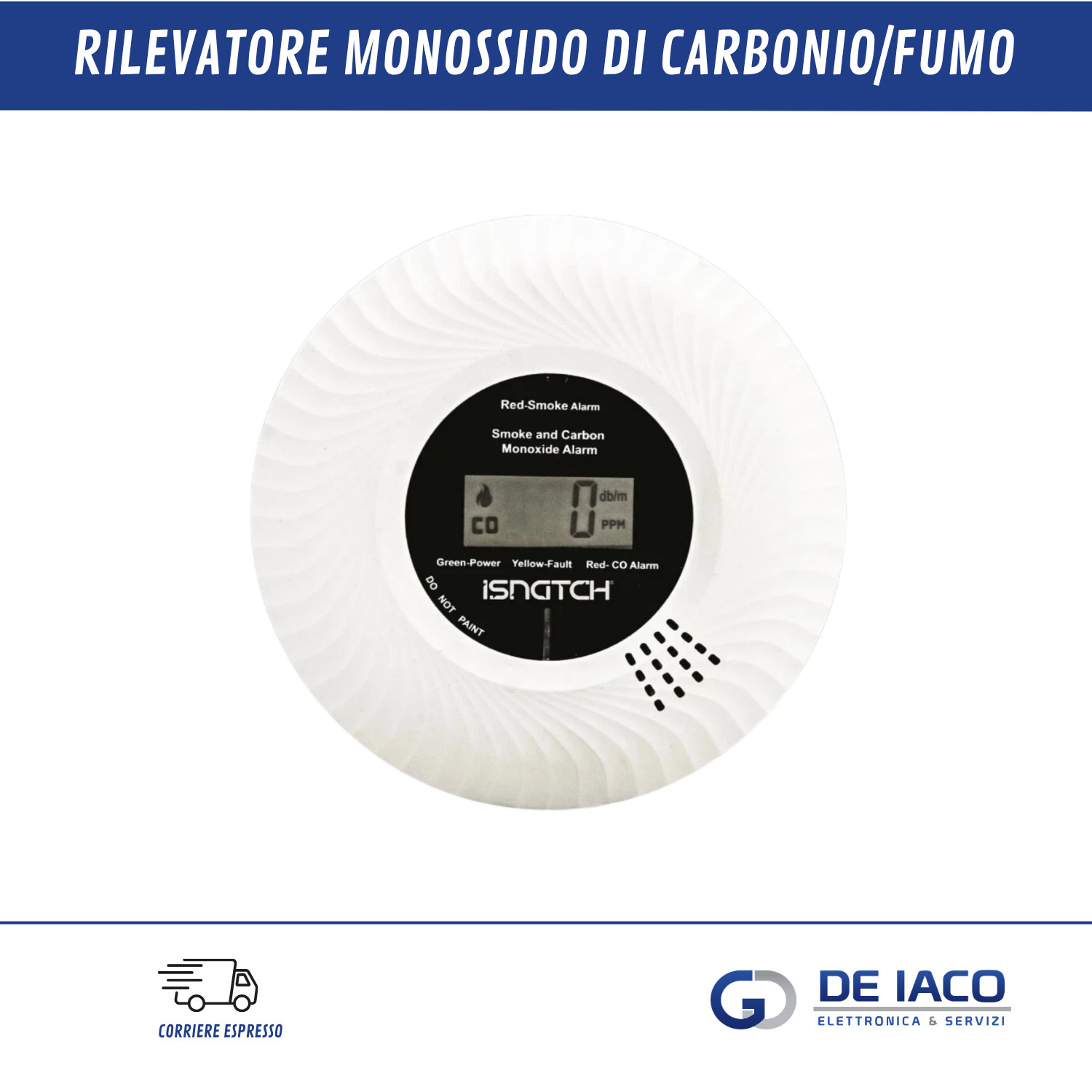 Rilevatore Combinato ISNATCH 64051110: Offerta Sicurezza Casa a Batteria