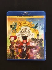 Alice Through the Looking Glass (Blu-ray, 2016) Tim Burton Johnny Depp FREE S&H