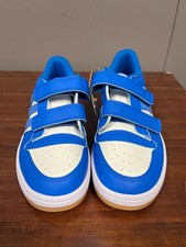 Adidas Kids Break Start Elastic Lace Basketball Sneakers Blue/White Sz 3