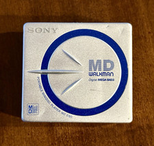 Sony MZ-E60 MD Walkman Portable Minidisc Player Silver - TESTED WORKING