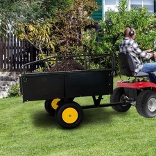 GRAVEE ATV Trailer Steel Dump Cart 15Cu.Ft 75...