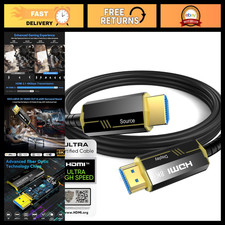 Ultra High Speed HDMI 2.1 Cable 6.6FT, 8K 60Hz, 4K 120Hz, HDR10, Gold Plated, Co