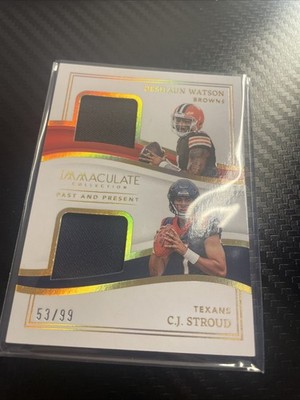 2023 Panini Immaculate Collection - Past and Present Materials Deshaun...
