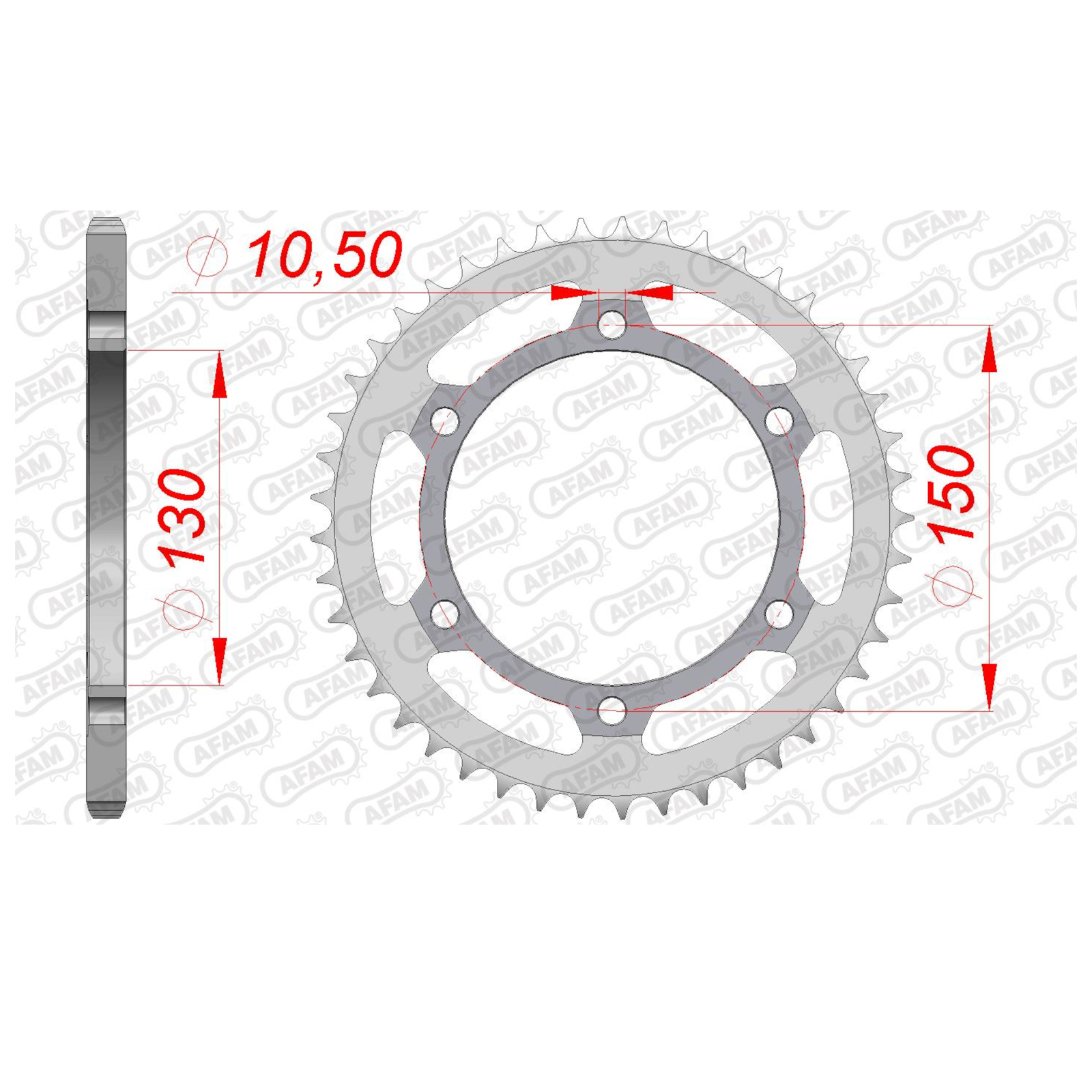 Sprocket for HONDA SLR 650 1997-1998 43T Rear AFAM
