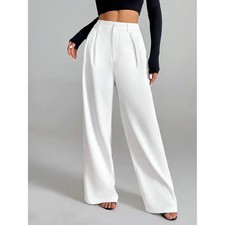 High-waisted Straight-leg Pants Women's Slim-fit Version Has a Drape Effect Wais