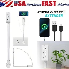 Electrical Outlet Expander Power Socket Rotating Nightstands Desk Extender Sofas