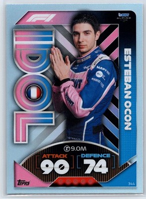 2022 Topps Turbo Attax F1 Esteban Ocon Idol Foil BWT Alpine F1 Team #344