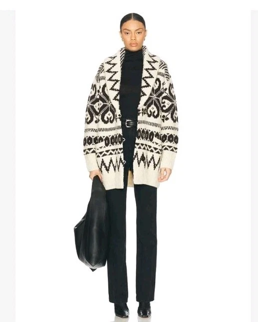 Size L Polo Ralph Lauren Wool-blend Shawl-collar Cardigan in Cream Brown
Opens in a new window or ta
