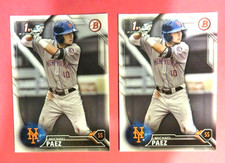 2 - 2016 Bowman 1st card, New York Mets - MICHAEL PAEZ
