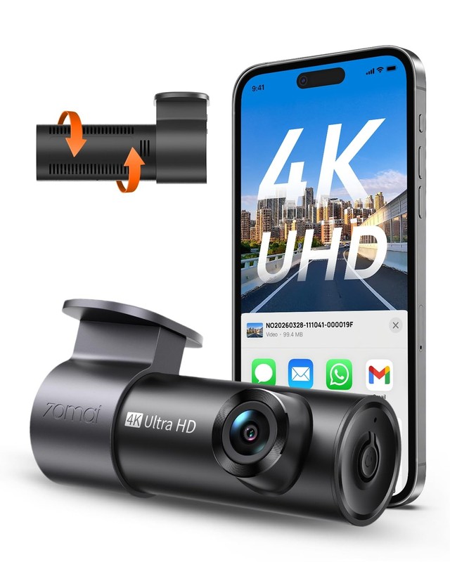 Dash Cam Auto M310 Plus 4K 2160p Mini Dashcam Telecamera Auto per Monitor di Sic - Immagine 1