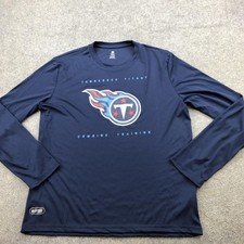 Tennessee Titans Shirt Mens XL Blue NFL Football NFL Team Apparel Combine