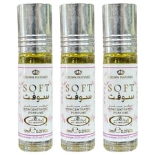 SOFT Al Rehab (3-Pack) Roll On 6mL Each Perfume Oil Concentrated