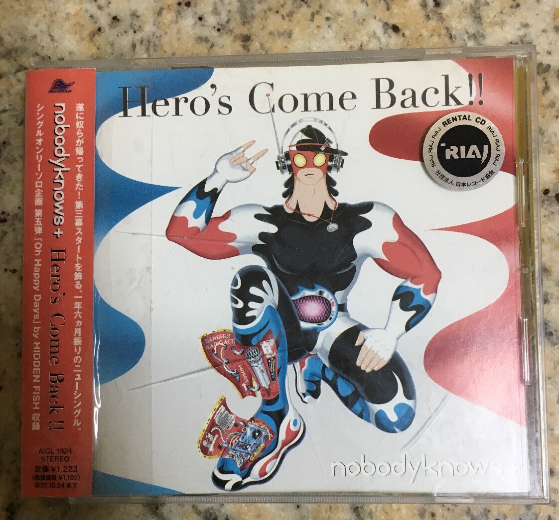 Nobodyknows+ Hero's Come Back CD Japan Obi Sony Music Rare