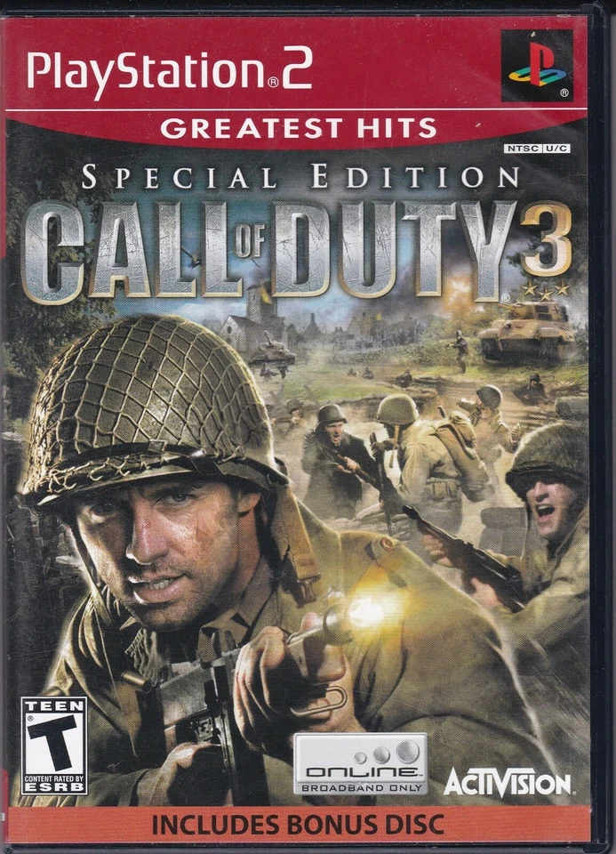 Call of Duty 3: Special Edition Greatest Hits (Sony PlayStation 2, 2-Disc, 2007) - Image 2 of 3