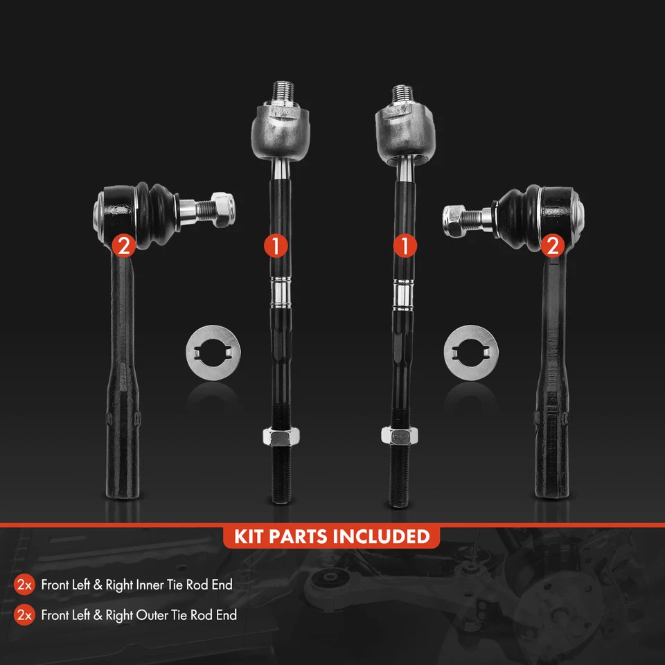 4 внутренних и внешних конца анкерного стержня для Mercedes-Benz CL600 2007-2014 S550 S600 CL600 - Изображение 2 из 4