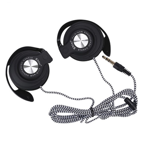 3.5mm Wired Headphones Heavy Bass Headset Over-ear Adjustable Ear Hook Earphones - Picture 13 of 14