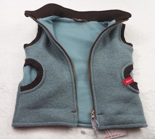 niciart design ♥ WOLLWALK WESTE♥WALKWESTE GEFÜTTERT♥100% SCHURWOLLE♥altmint - Bild 32 von 47