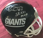Phil Simms, Gridiron Riddell autograph NFL Mini Helmet w/ coa, 2008 Giants