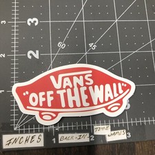 Red Vans Adult Humor Sticker For Skateboard Bottle Phone Guitar Ect Mat44